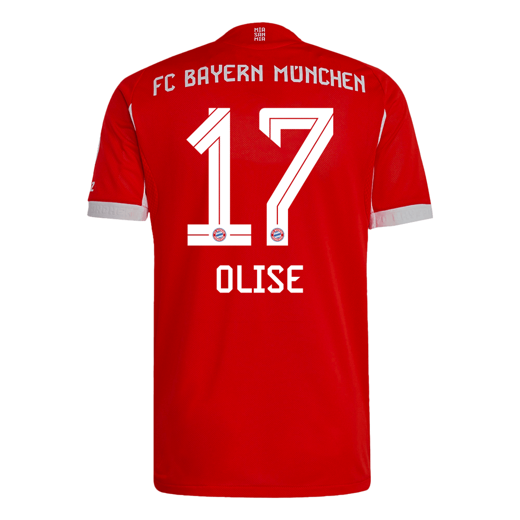 Player Version OLISE #17 Bayern Munich Home Football Shirt 2025/26