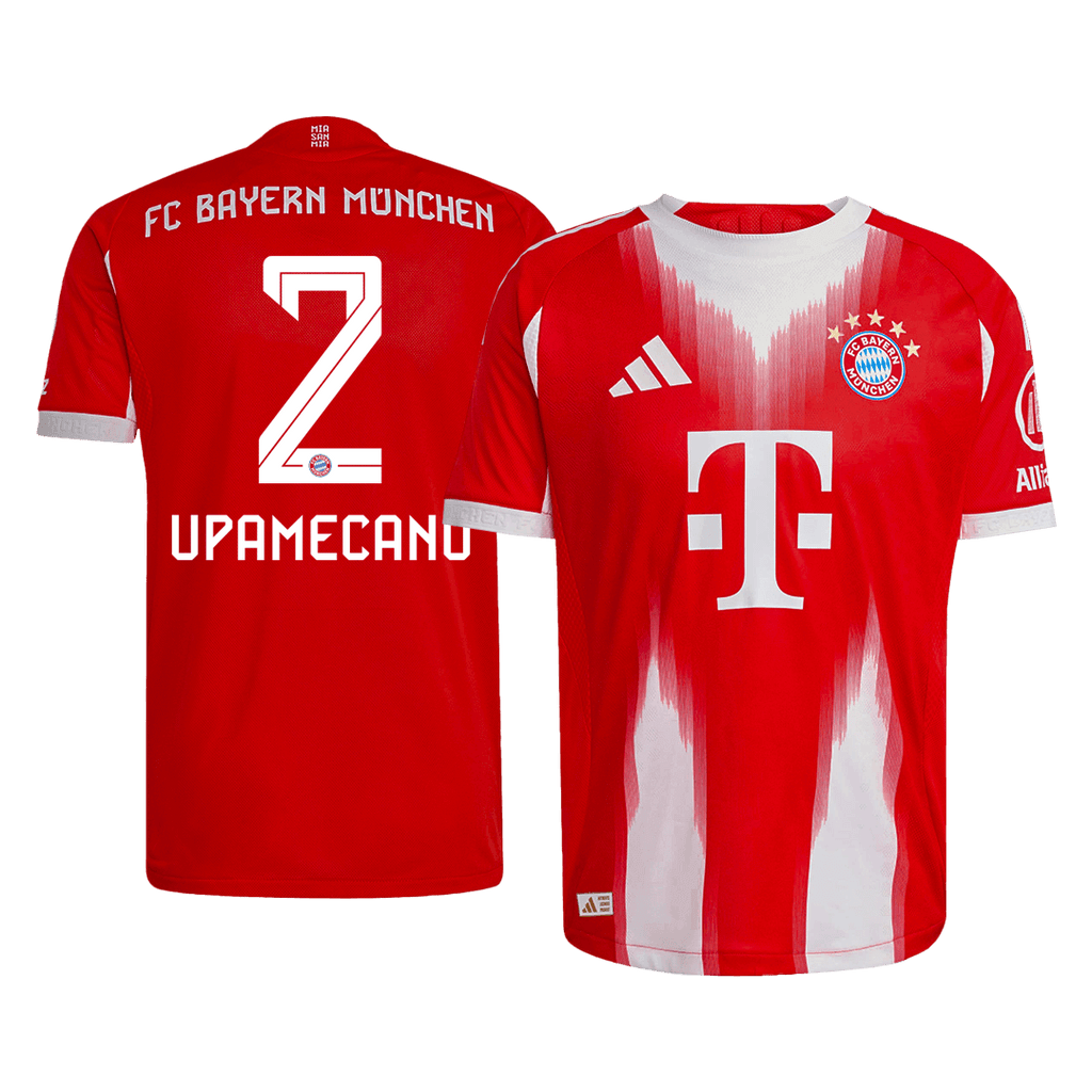 Player Version UPAMECANO #2 Bayern Munich Home Football Shirt 2025/26