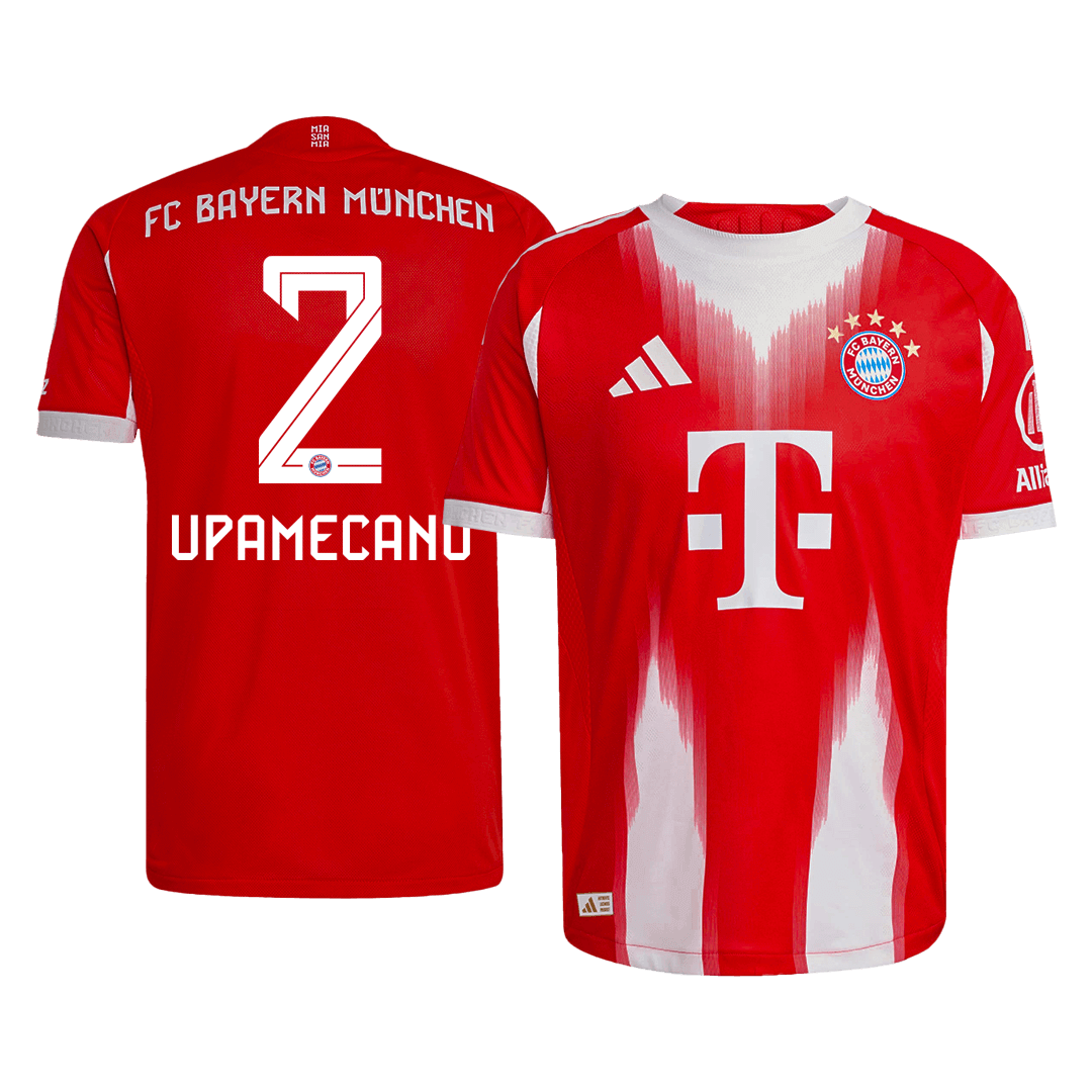 Player Version UPAMECANO #2 Bayern Munich Home Football Shirt 2025/26