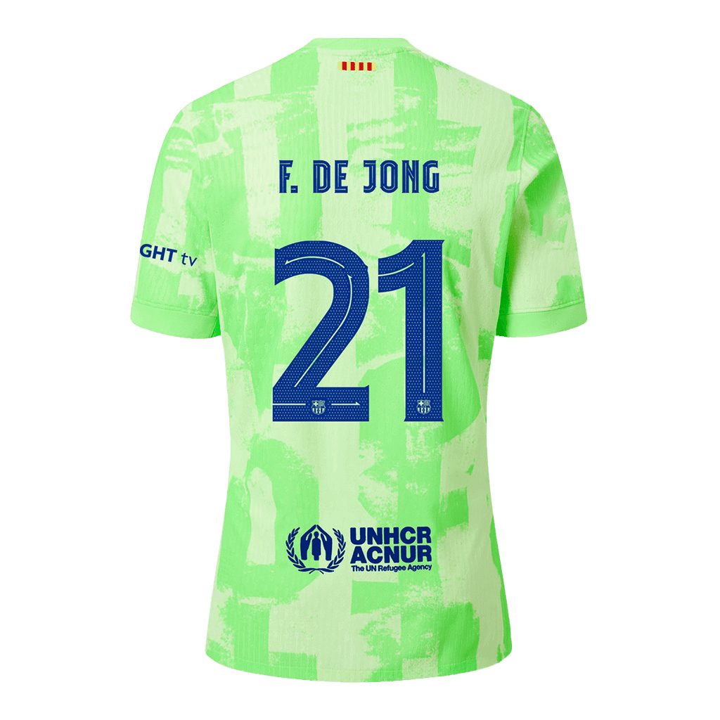 Player Version F.DE JONG #21 Barcelona Third Away Football Shirt 2024/25 - UCL