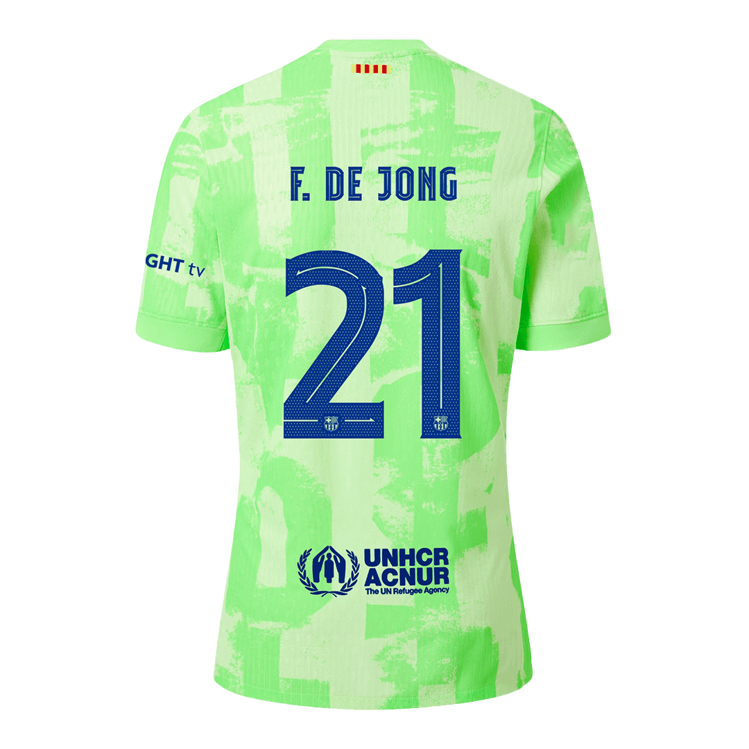 Player Version F.DE JONG #21 Barcelona Third Away Football Shirt 2024/25 - UCL
