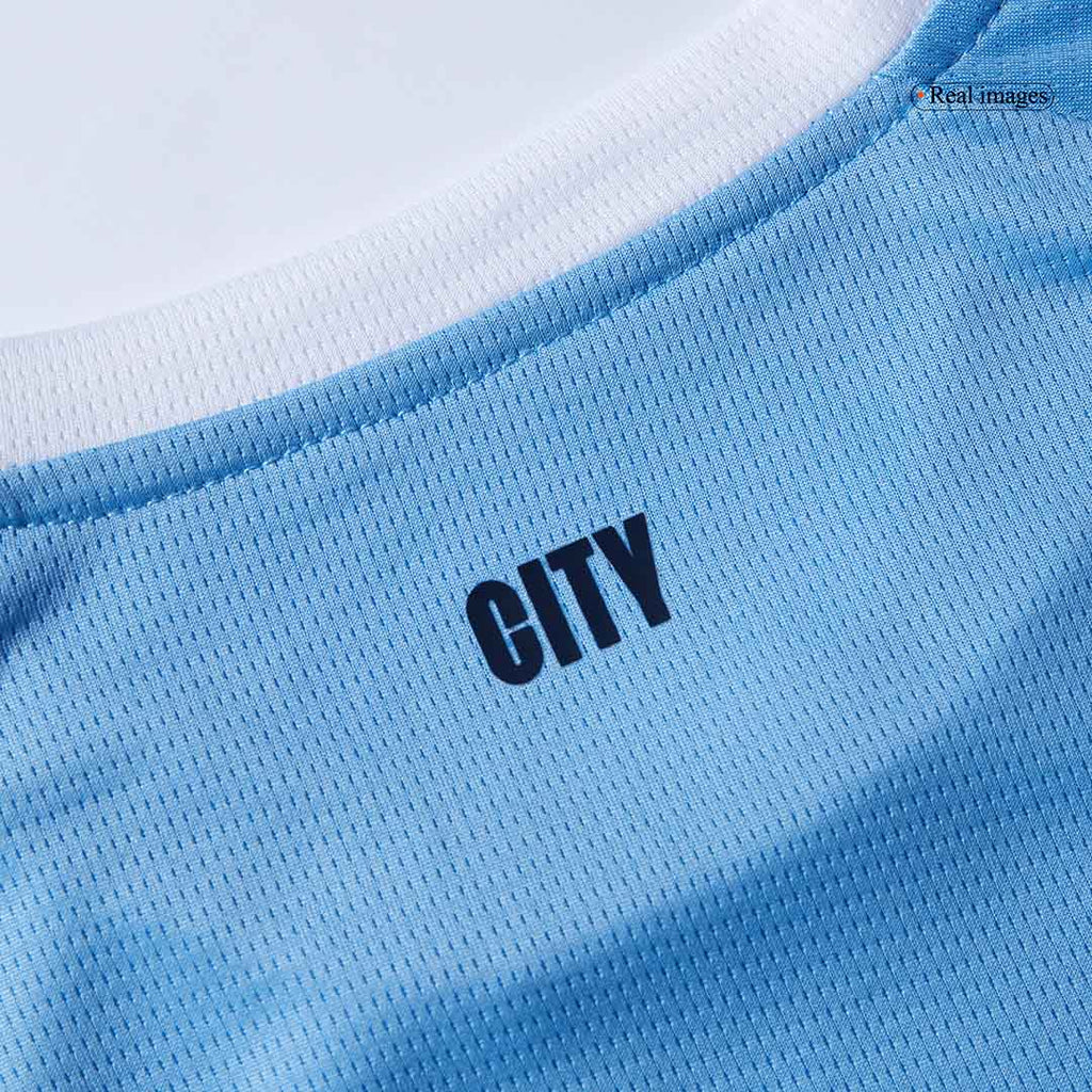 Kid's Manchester City Home Football Shirt Kit(Jersey+Shorts+Socks) 2025/26 Blue