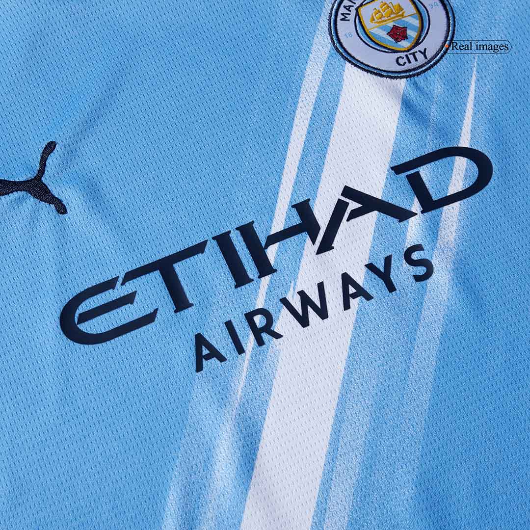 Kid's Manchester City Home Football Shirt Kit(Jersey+Shorts+Socks) 2025/26 Blue