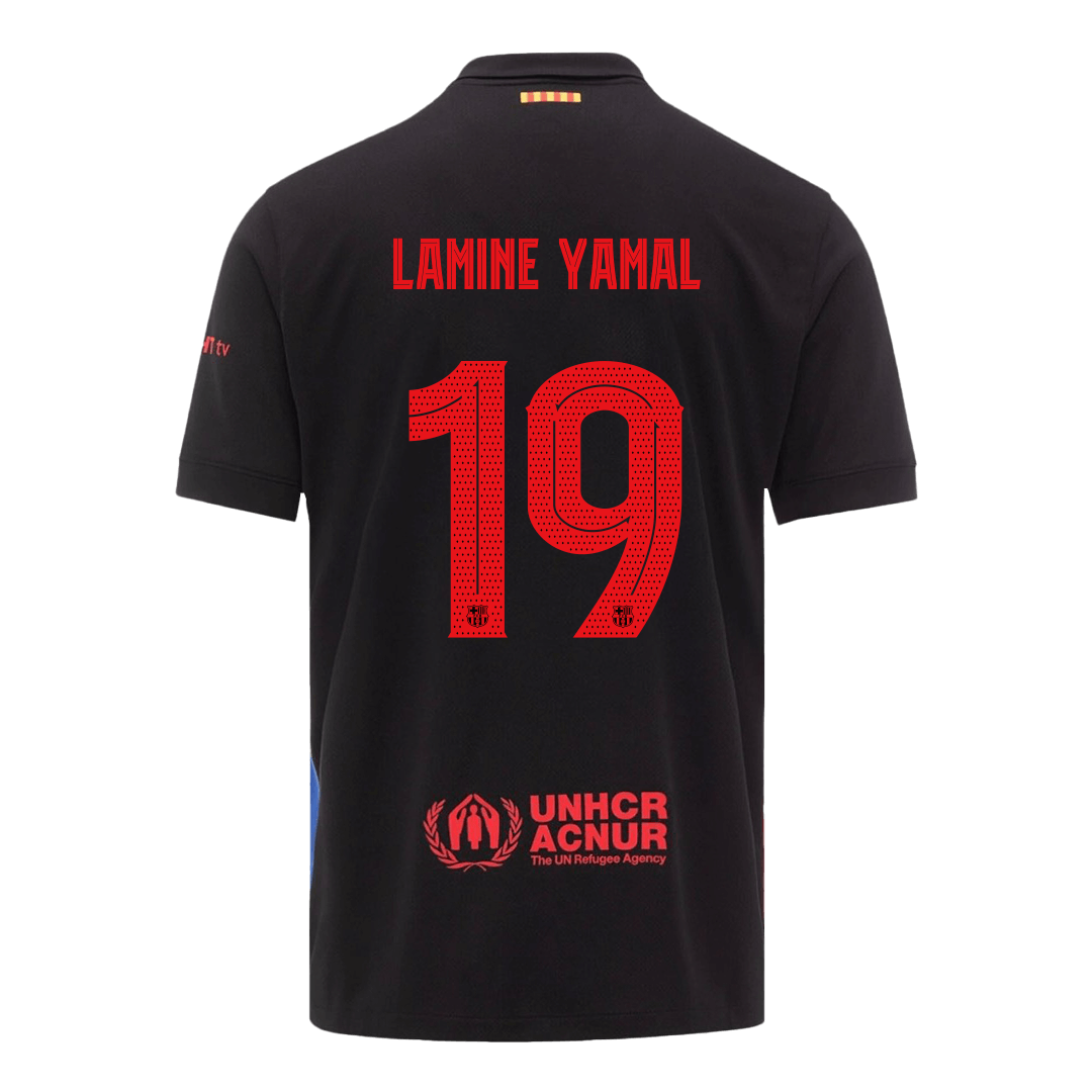 LAMINE YAMAL #19 Barcelona Away Football Shirt 2024/25 - UCL