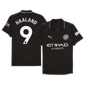 Player Version HAALAND #9 Manchester City Away Football Shirt 2025/26 Black