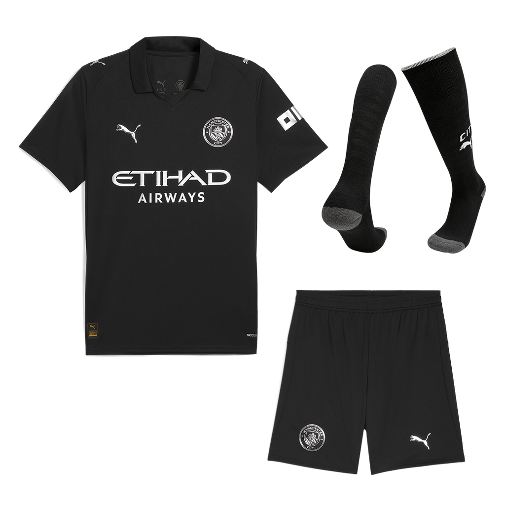 Manchester City Away Football Shirt Kit(Jersey+Shorts+Socks) 2025/26