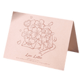 Custom Flowers Love Letter Anniversary Card Orange