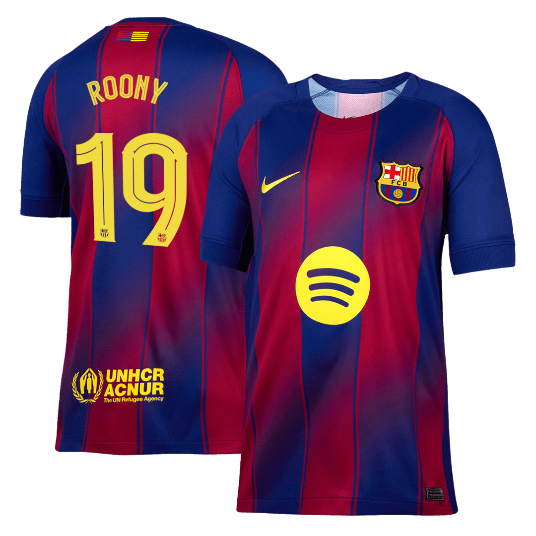ROONY #19 Barcelona Home Football Shirt 2025/26—UCL