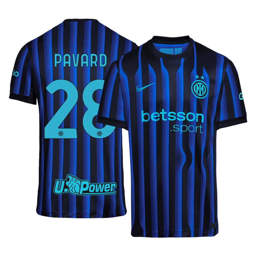 PAVARD #28 Inter Milan Home Football Shirt 2025/26