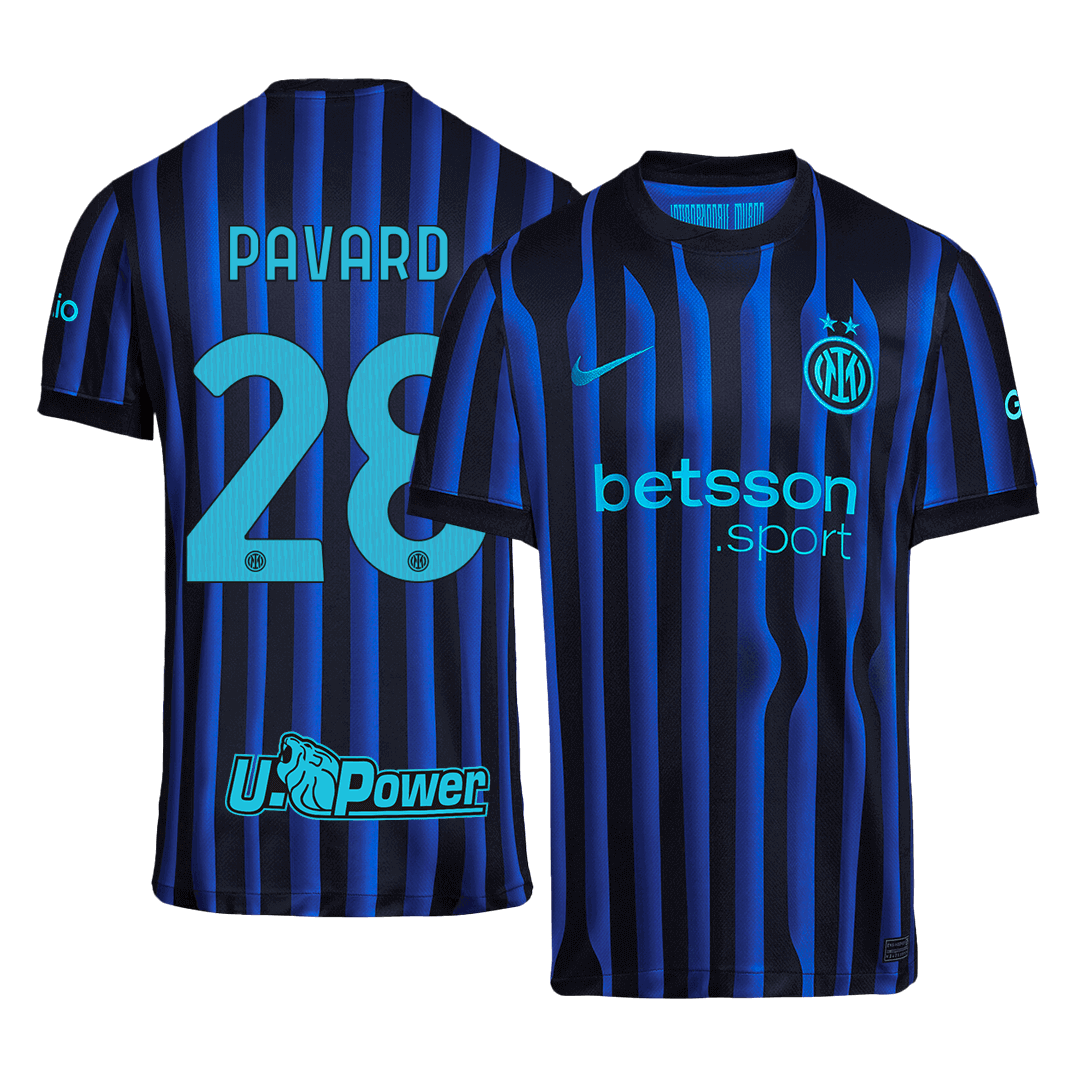 PAVARD #28 Inter Milan Home Football Shirt 2025/26
