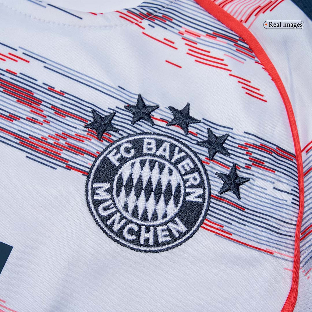 Kid's Bayern Munich Away Football Shirt Kit(Jersey+Shorts+Socks) 2025/26 White