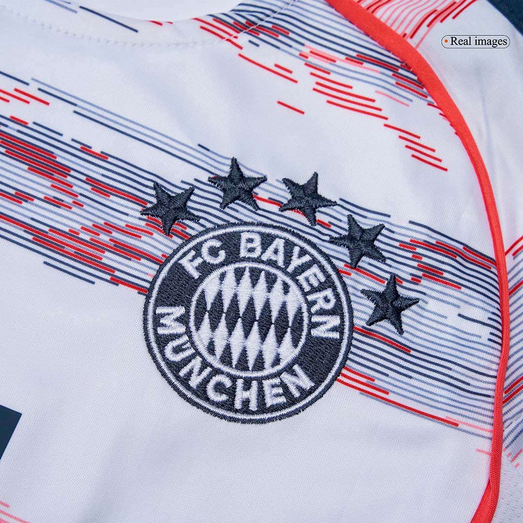 Kid's Bayern Munich Away Football Shirt Kit(Jersey+Shorts+Socks) 2025/26 White
