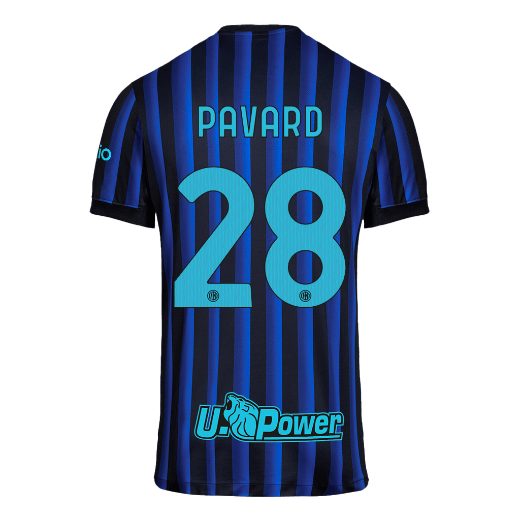 PAVARD #28 Inter Milan Home Football Shirt 2025/26