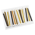 Custom Candle Birthday Card Brown