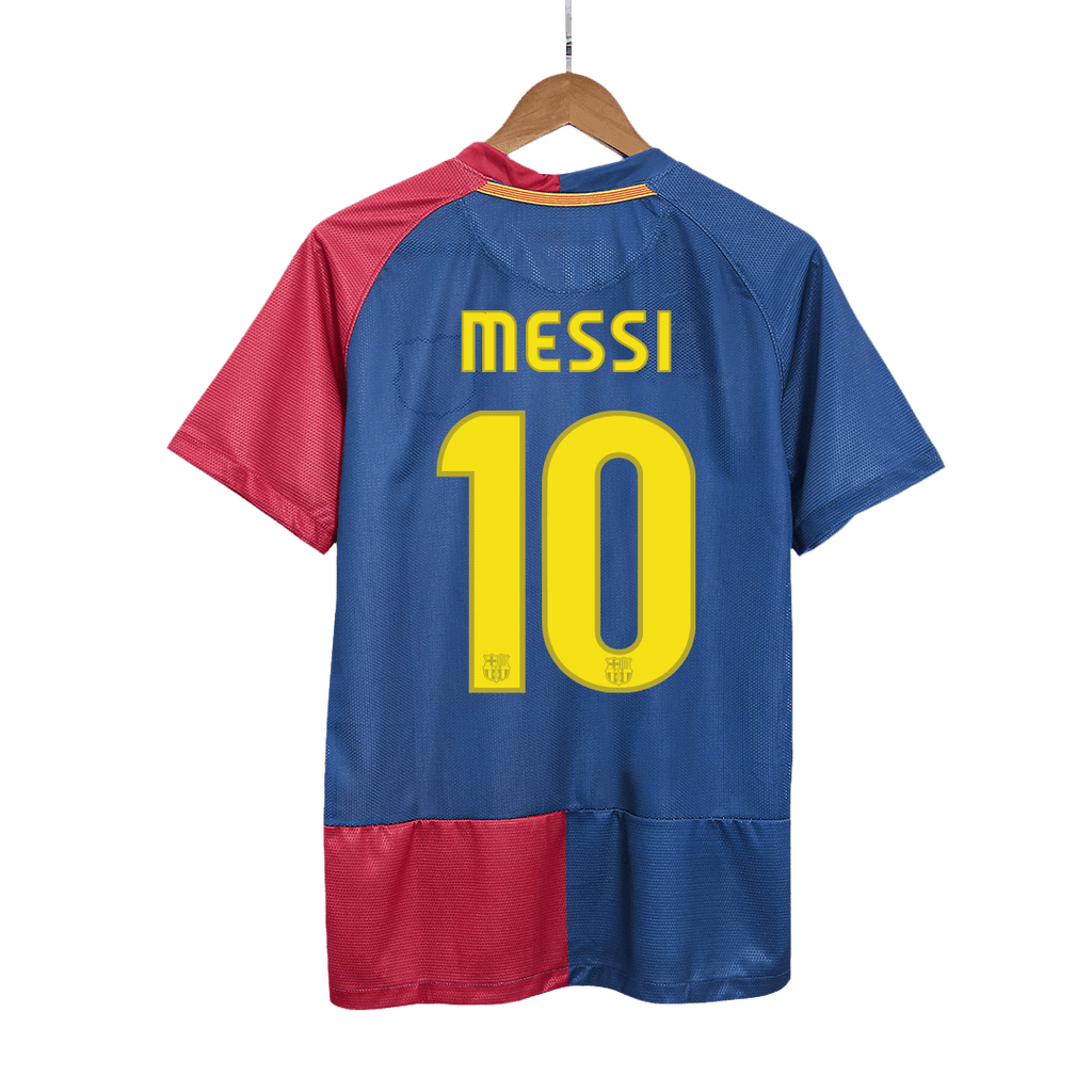 Retro MESSI #10 2008/09 Barcelona Home Football Shirt - UCL