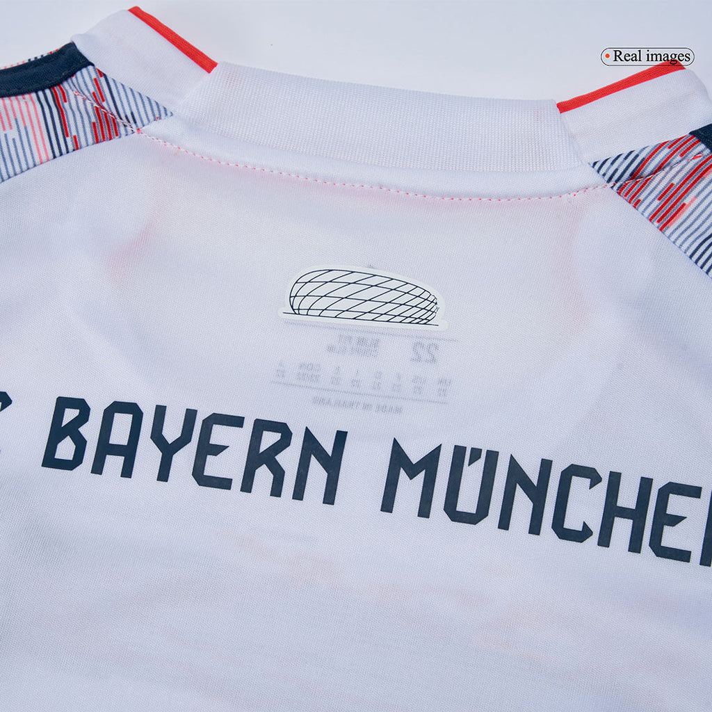 Kid's Bayern Munich Away Football Shirt Kit(Jersey+Shorts+Socks) 2025/26 White