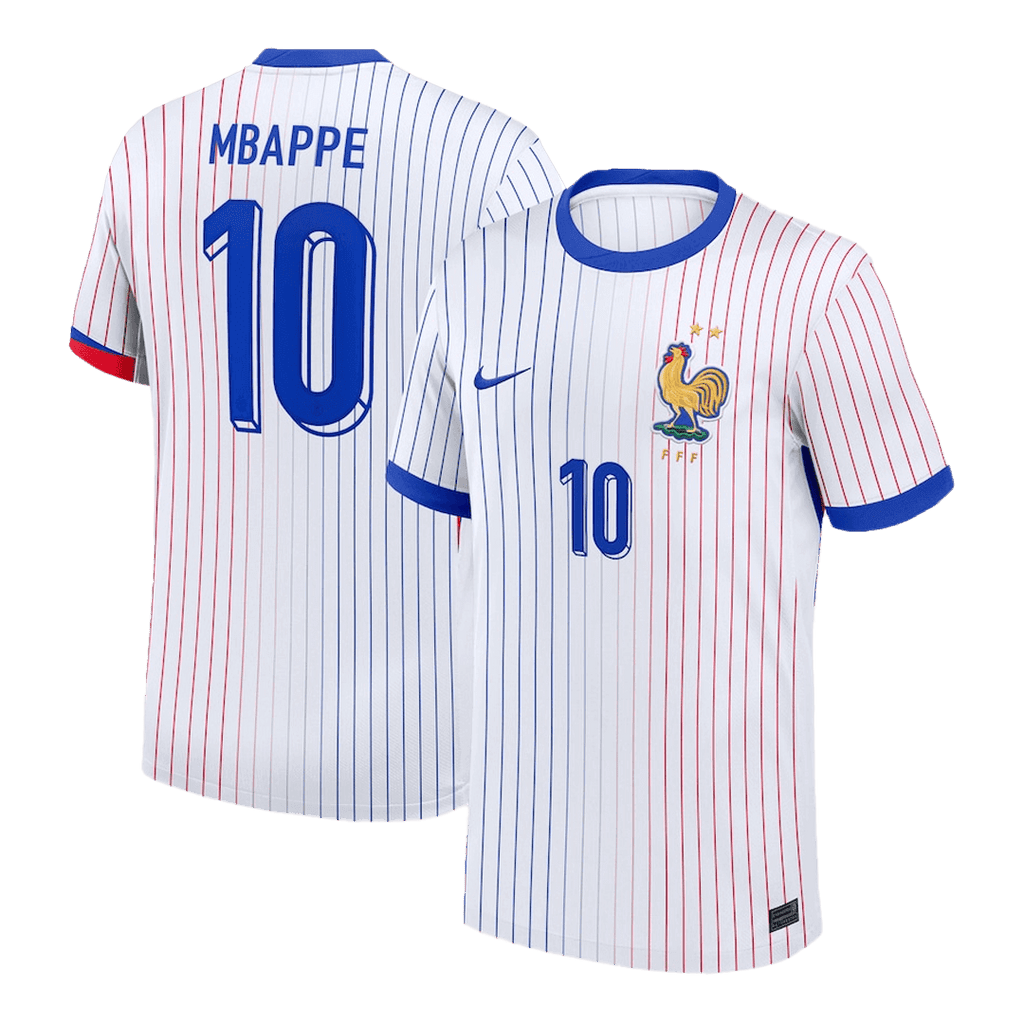 MBAPPE #10 France Away Football Shirt Euro 2024