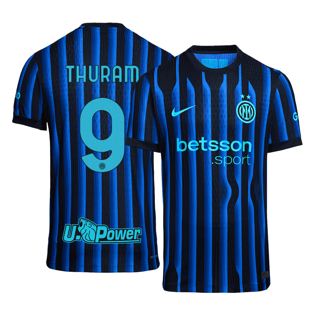 Player Version THURAM #9 Inter Milan Home Football Shirt 2025/26