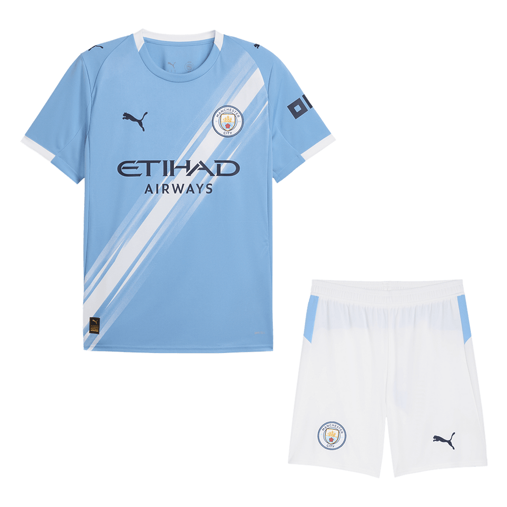 Manchester City Home Kit 2025/26 — Shirt & Shorts Set | Save 22% with Bundle | Free UK Delivery