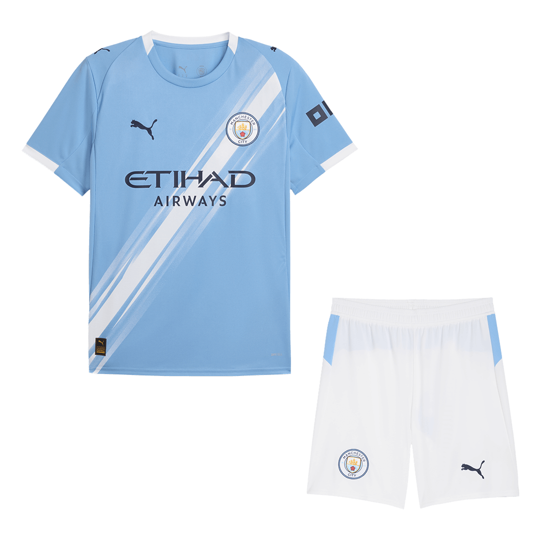 Manchester City Home Kit 2025/26 — Shirt & Shorts Set | Save 22% with Bundle | Free UK Delivery