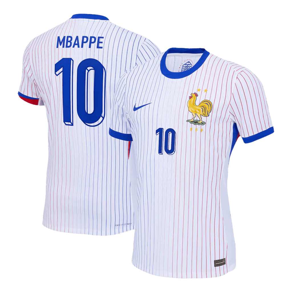 Player Version MBAPPE #10 France Away Football Shirt Euro 2024