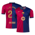 F.DE JONG #21 Barcelona Home Football Shirt 2024/25 - Spotify Logo Without Text