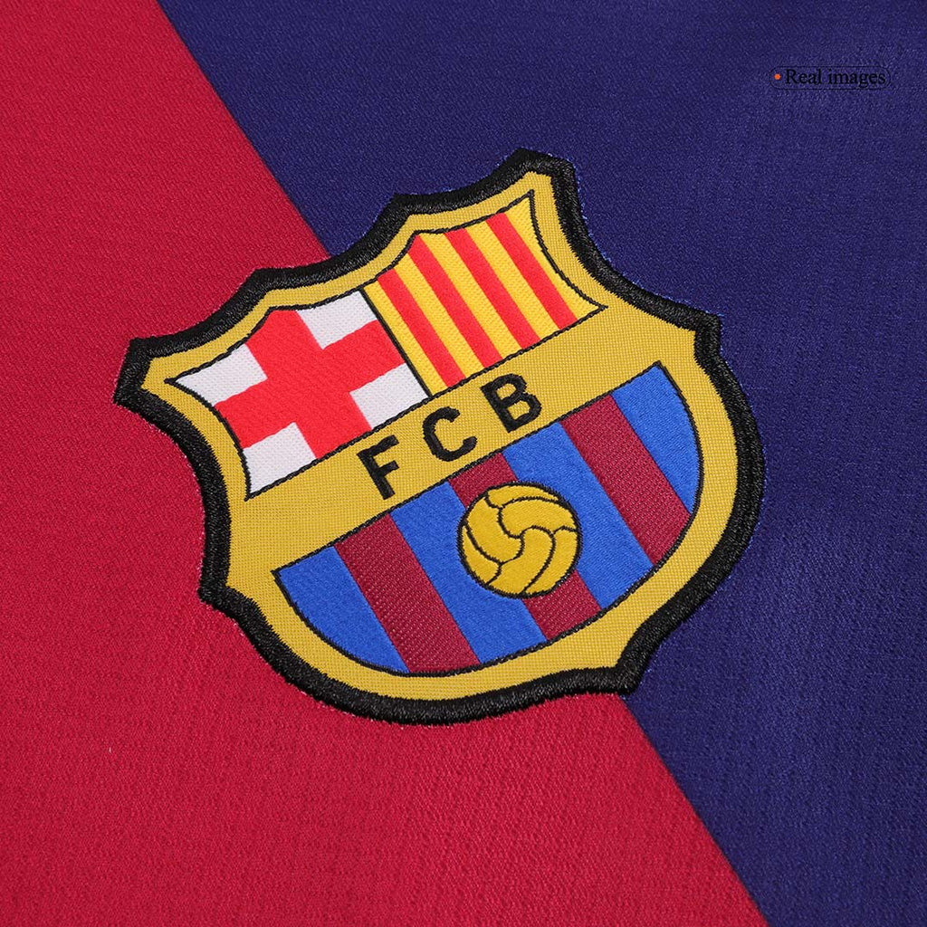 F.DE JONG #21 Barcelona Home Football Shirt 2024/25 - Spotify Logo Without Text