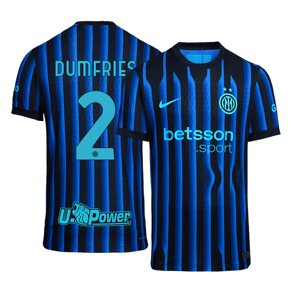 Player Version DUMFRIES #2 Inter Milan Home Football Shirt 2025/26