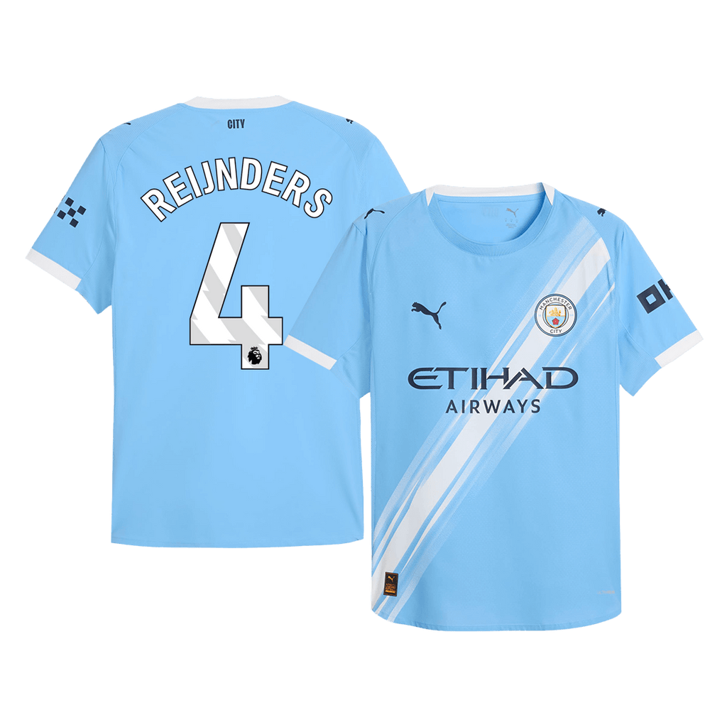 Player Version REIJNDERS #4 Manchester City Home Football Shirt 2025/26