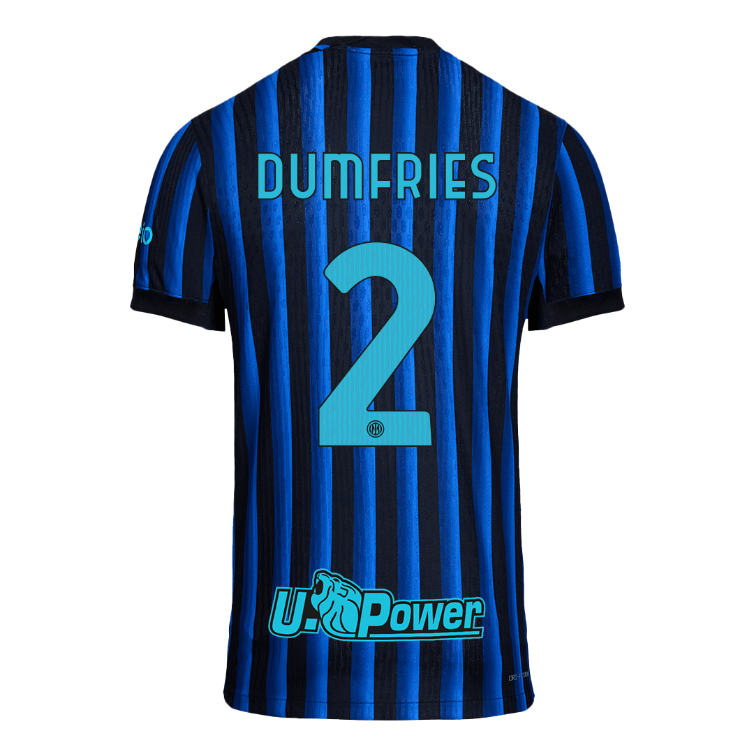 Player Version DUMFRIES #2 Inter Milan Home Football Shirt 2025/26