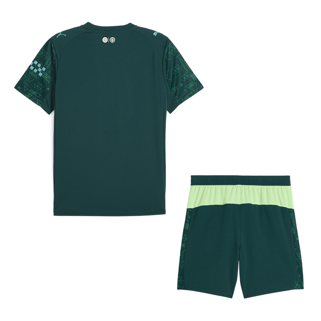 Manchester City Fourth Away Football Shirt Kit(Jersey+Shorts) 2025/26