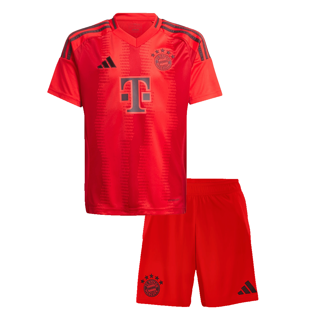 Kid's Bayern Munich Home Football Shirt Kit(Jersey+Shorts) Red