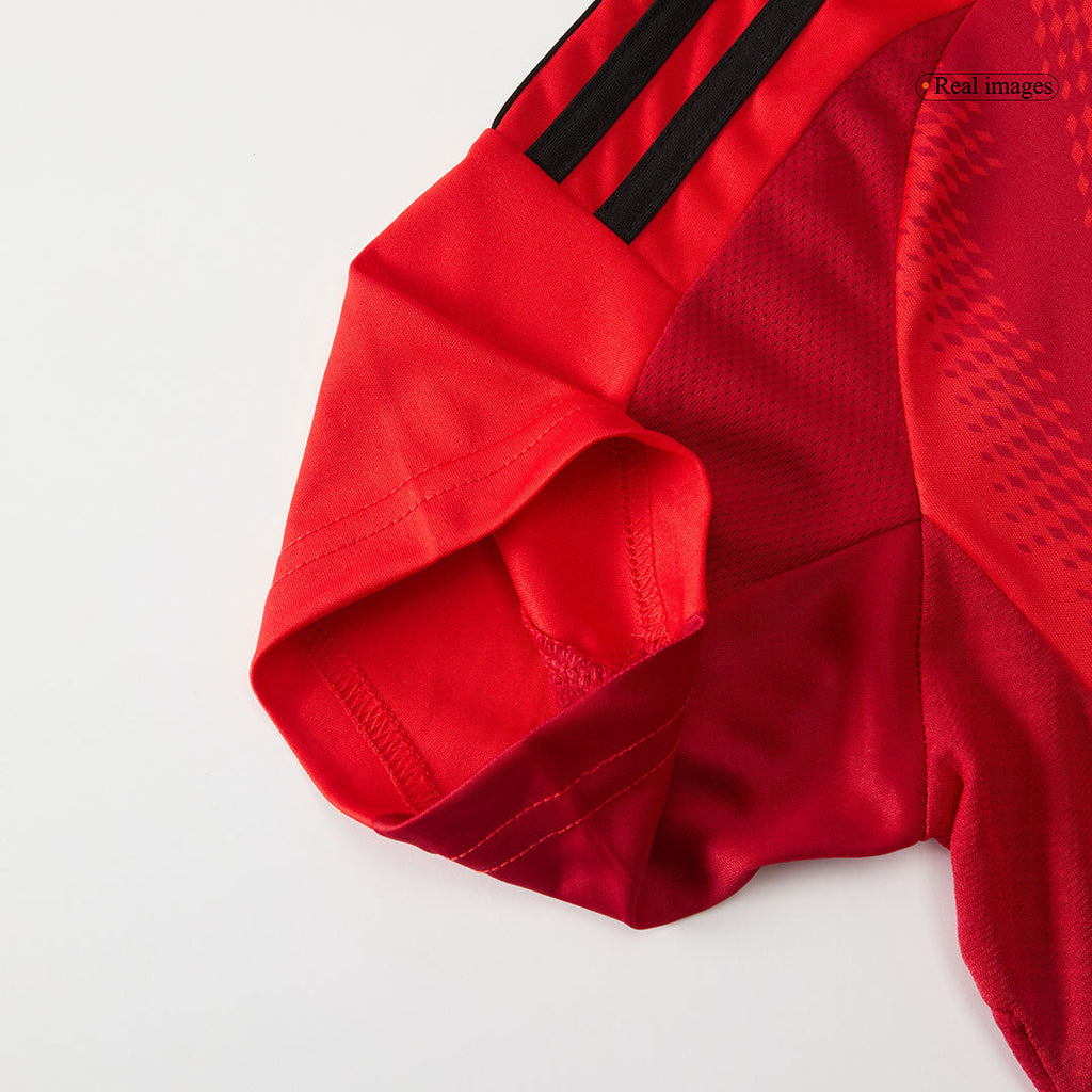 Kid's Bayern Munich Home Football Shirt Kit(Jersey+Shorts) Red