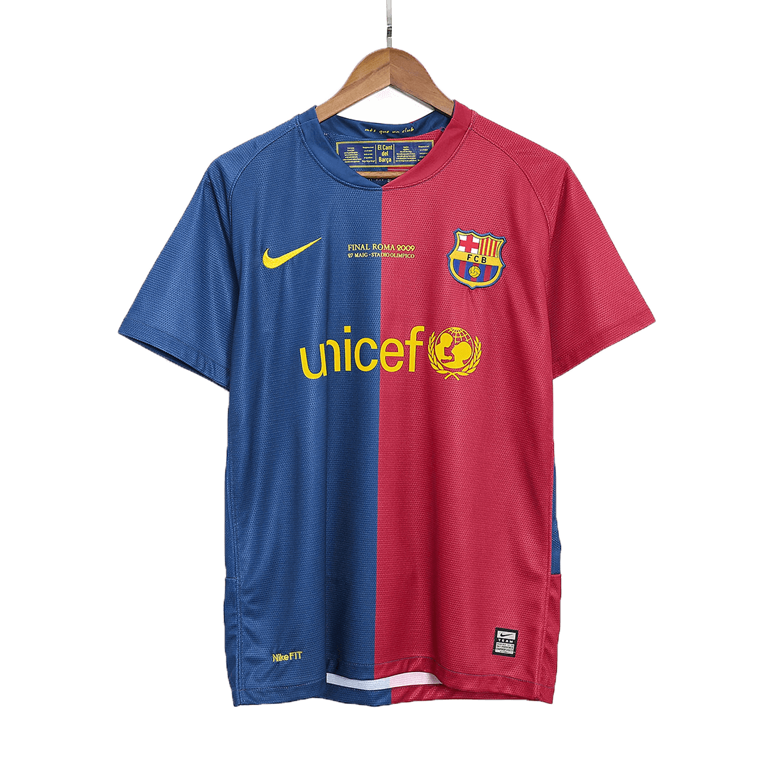 Retro 2008/09 Barcelona Home Football Shirt - UCL Final