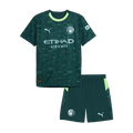 Kid's Manchester City Football Shirt Kit(Jersey+Shorts) 2025/26