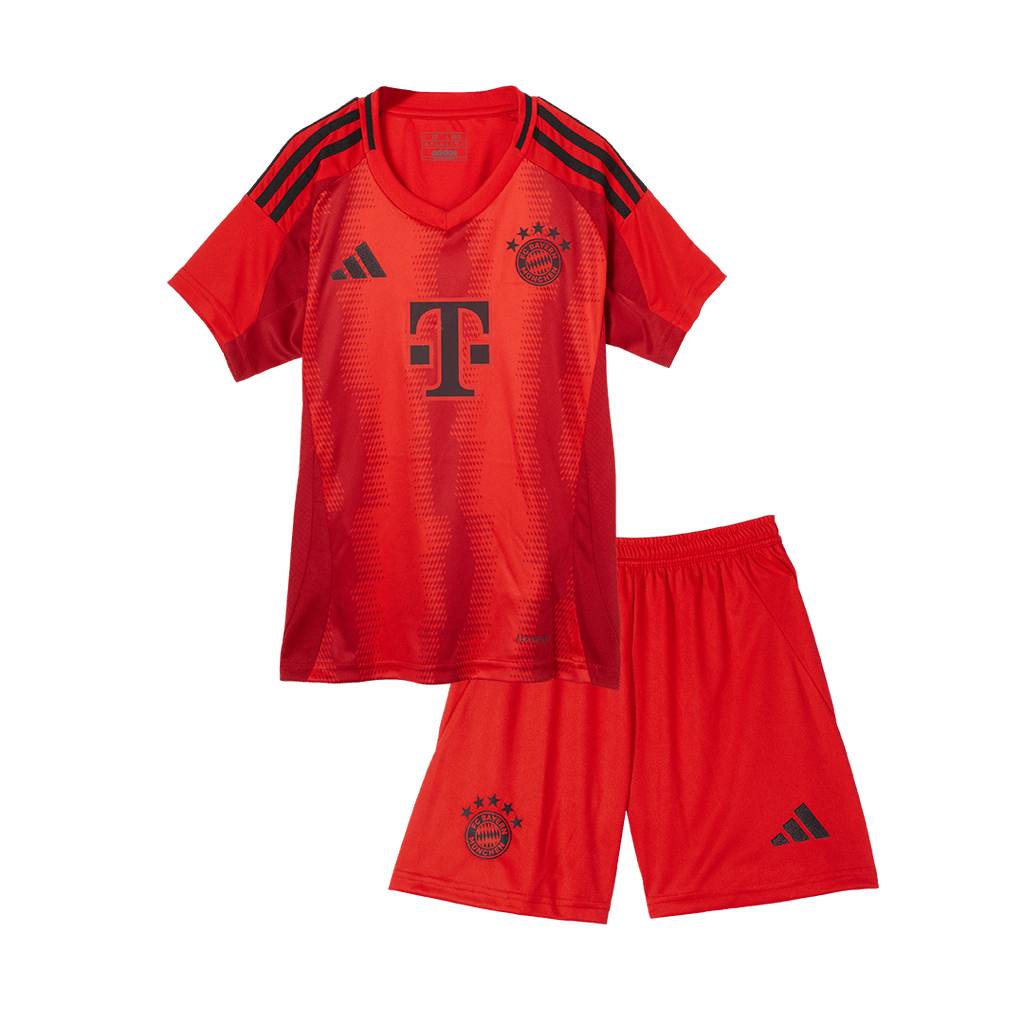 Kid's Bayern Munich Home Football Shirt Kit(Jersey+Shorts) Red