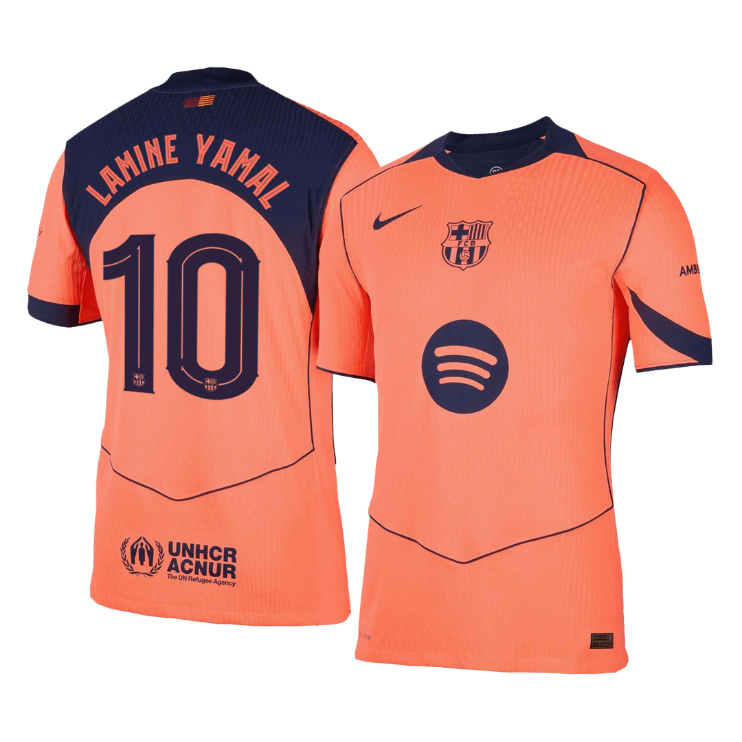 Player Version LAMINE YAMAL #10 Barcelona Third Away Football Shirt 2025/26