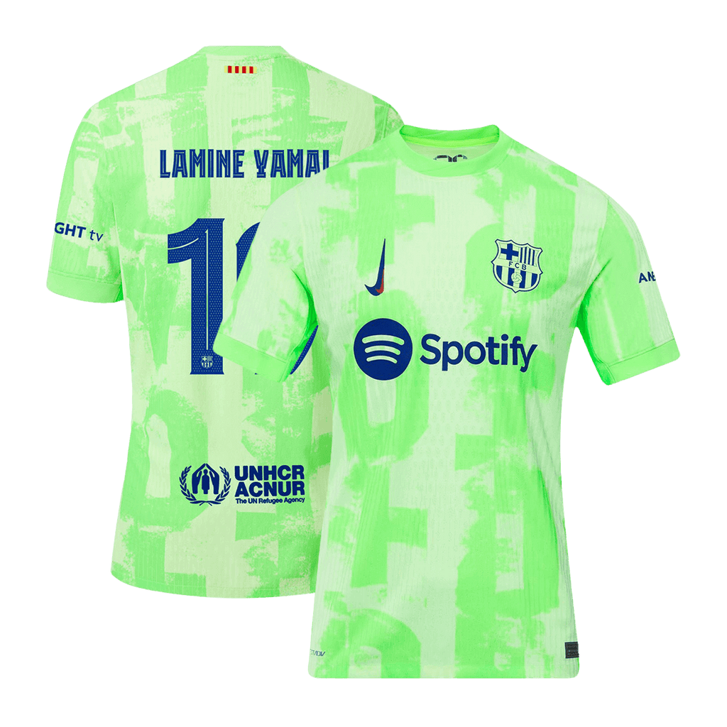 Player Version LAMINE YAMAL #19 Barcelona Third Away Football Shirt 2024/25 - UCL