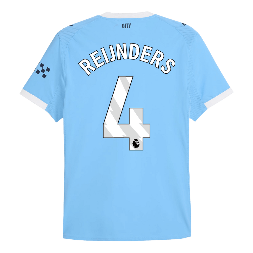 Player Version REIJNDERS #4 Manchester City Home Football Shirt 2025/26