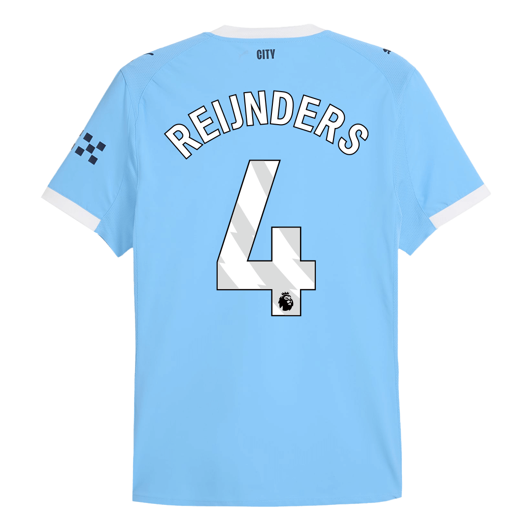 Player Version REIJNDERS #4 Manchester City Home Football Shirt 2025/26