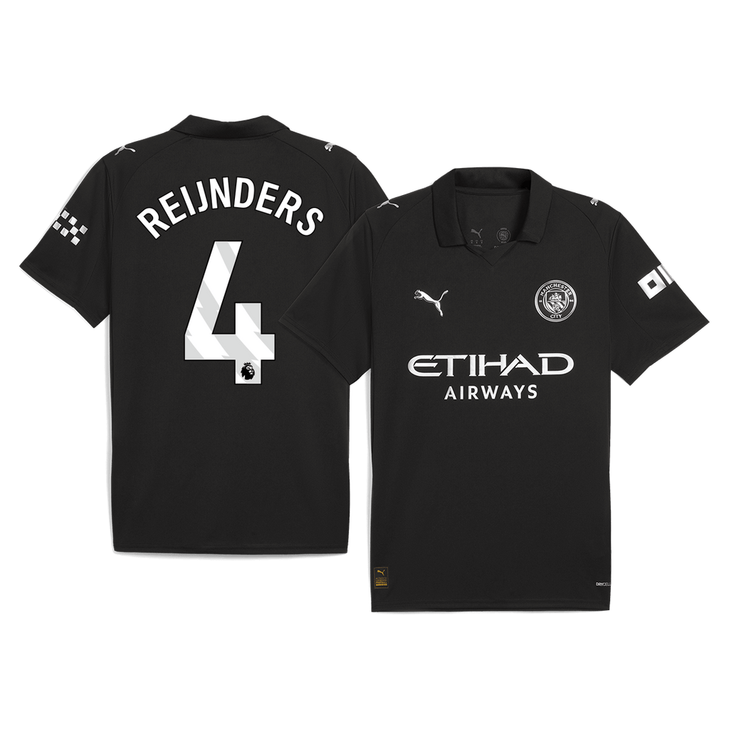 REIJNDERS #4 Manchester City Away Football Shirt 2025/26
