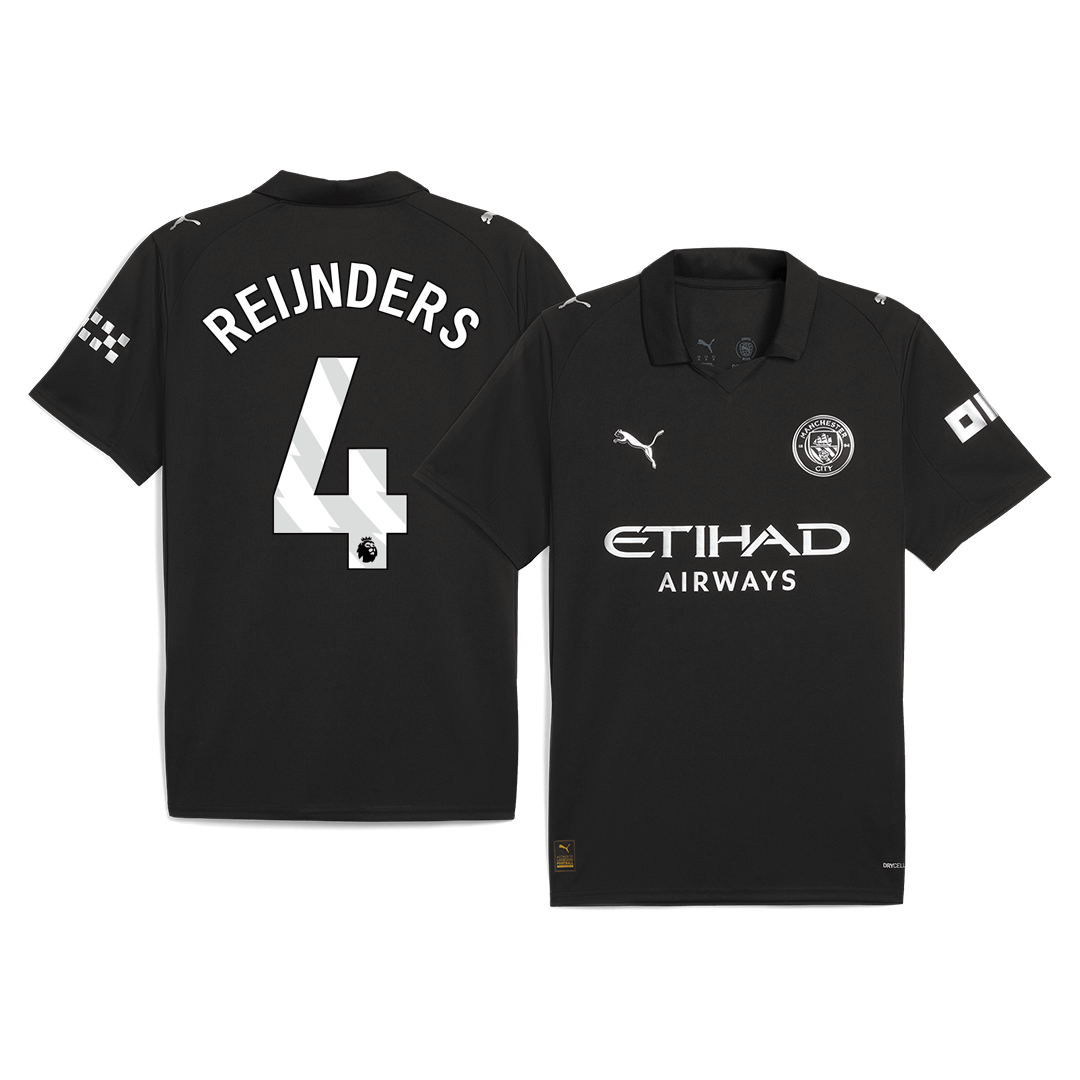 REIJNDERS #4 Manchester City Away Football Shirt 2025/26