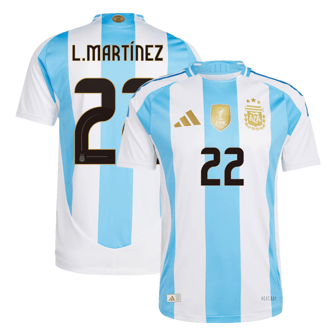 Player Version L.MARTÍNEZ #22 Argentina Home Football Shirt 2024