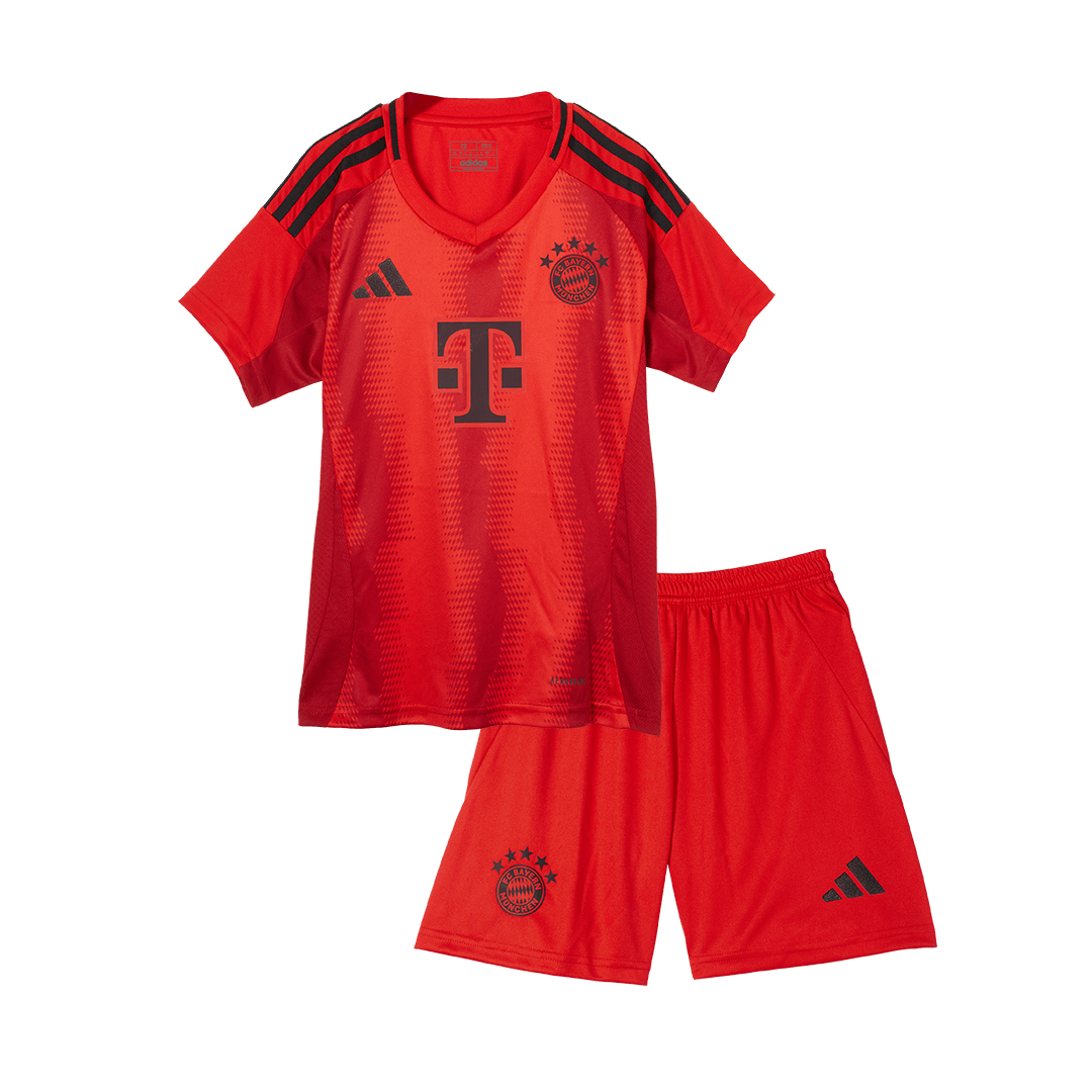 Kid's Bayern Munich Home Football Shirt Kit(Jersey+Shorts+Socks) Red