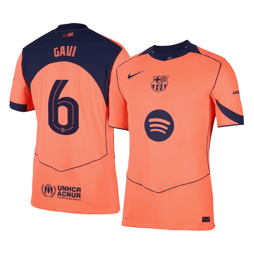 Player Version GAVI #6 Barcelona Third Away Football Shirt 2025/26