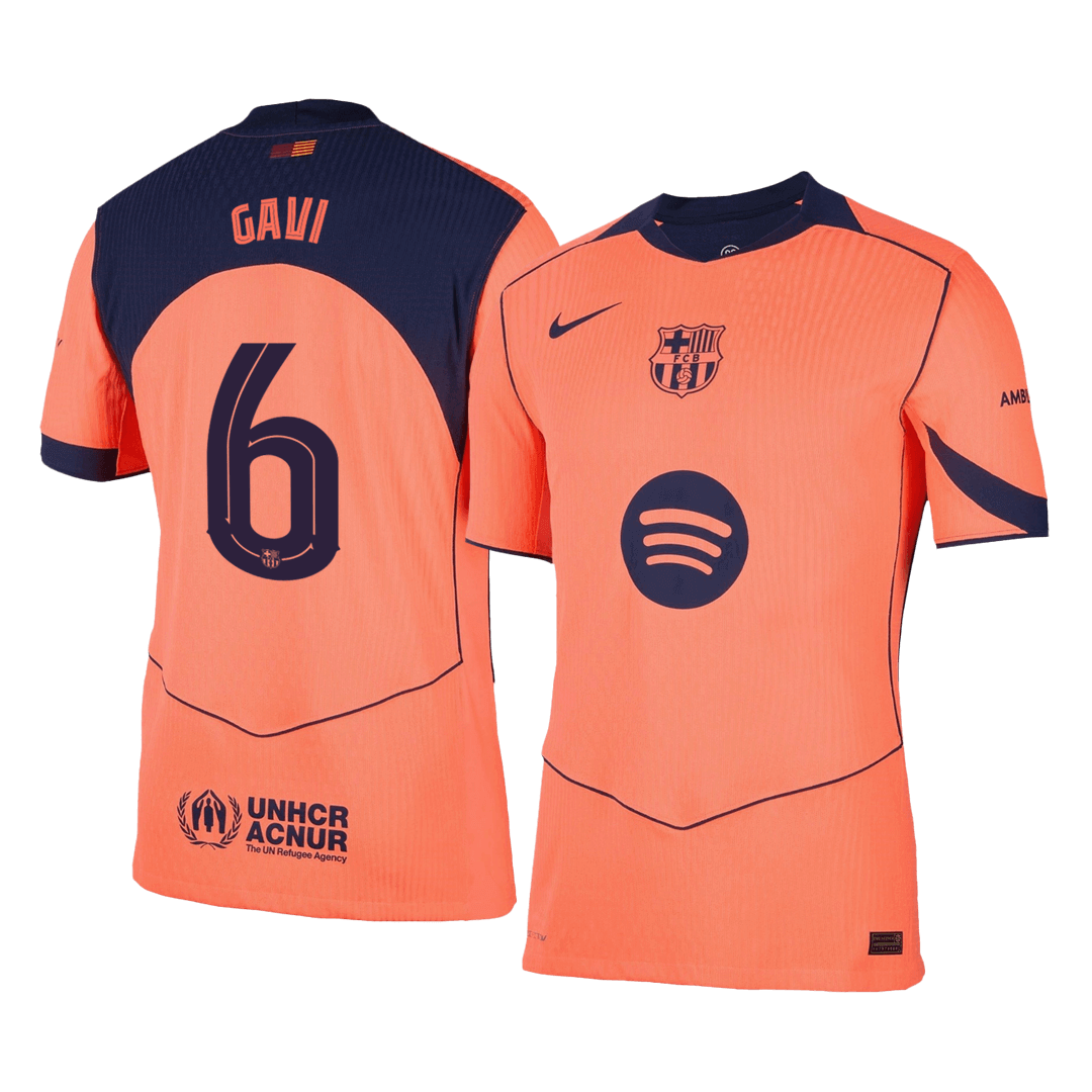 Player Version GAVI #6 Barcelona Third Away Football Shirt 2025/26