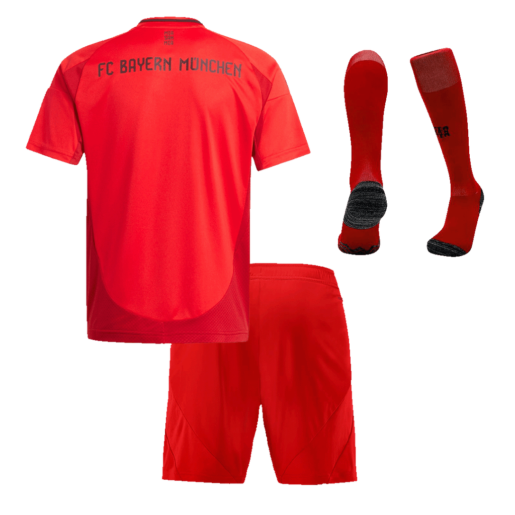 Kid's Bayern Munich Home Football Shirt Kit(Jersey+Shorts+Socks) Red