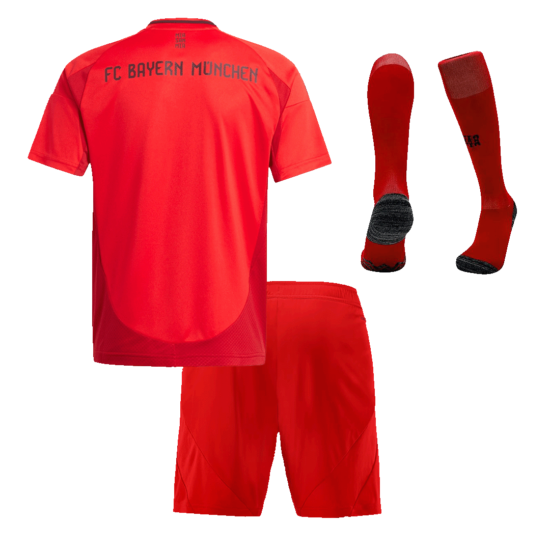Kid's Bayern Munich Home Football Shirt Kit(Jersey+Shorts+Socks) Red