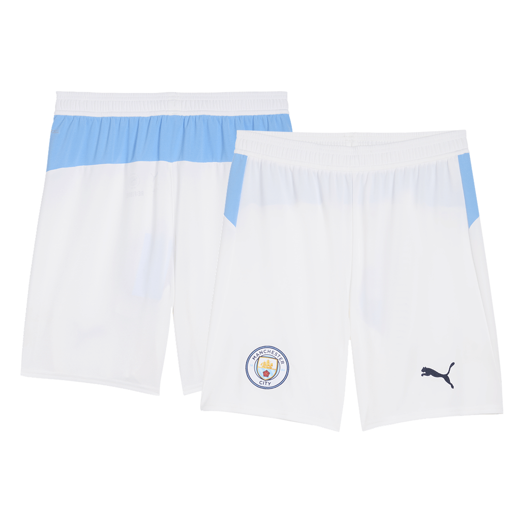 Manchester City Home Football Shirt Kit(Jersey+Shorts+Socks) 2025/26 Blue
