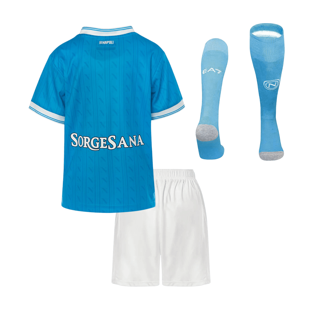 Kid's Napoli Home Football Shirt Kit(Jersey+Shorts+Socks) 2025/26